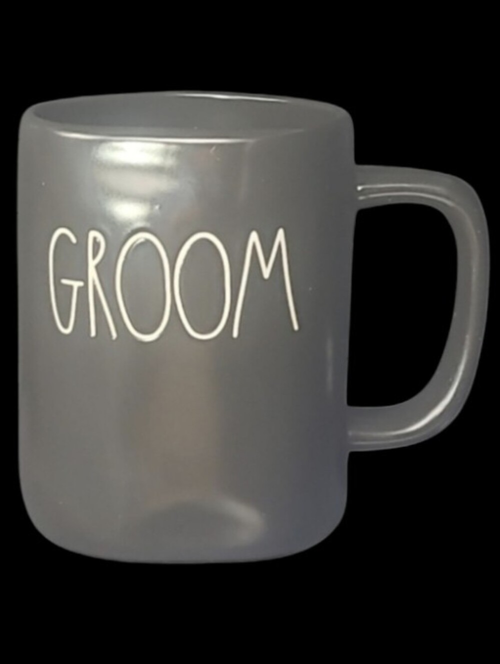 Rae Dunn Black "Groom" Mug